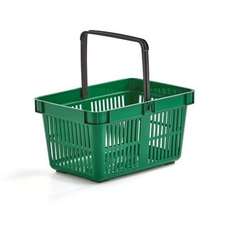 Shopping basket, 480x330x250 mm, 27 L, green