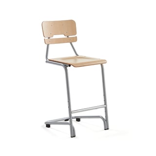 Classroom chair DOCTRINA, H 650 mm, birch