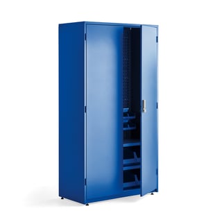 Complete tool cabinet SUPPLY, code lock, 1900x1020x500 mm, blue