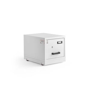 Small mobile fireproof filing cabinet