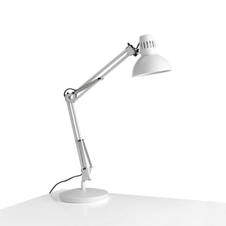 Kancelárska stolová lampa COSMO, biela