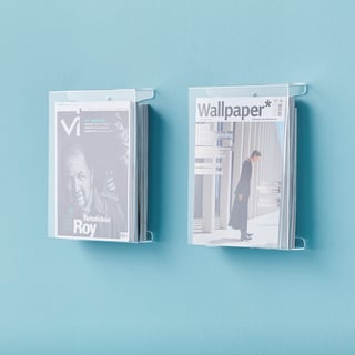 Magazine/brochure rack JOURNAL, A4, 2-pack