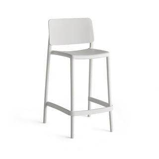 Bar chair RIO, seat height 650 mm, white