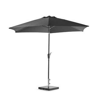 Aurinkovarjo terassille, Ø 3000 mm, musta