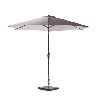 Aurinkovarjo terassille, Ø 3000 mm, harmaa