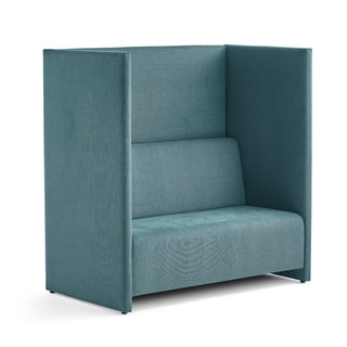2-seater high-sided sofa STILL, turquoise
