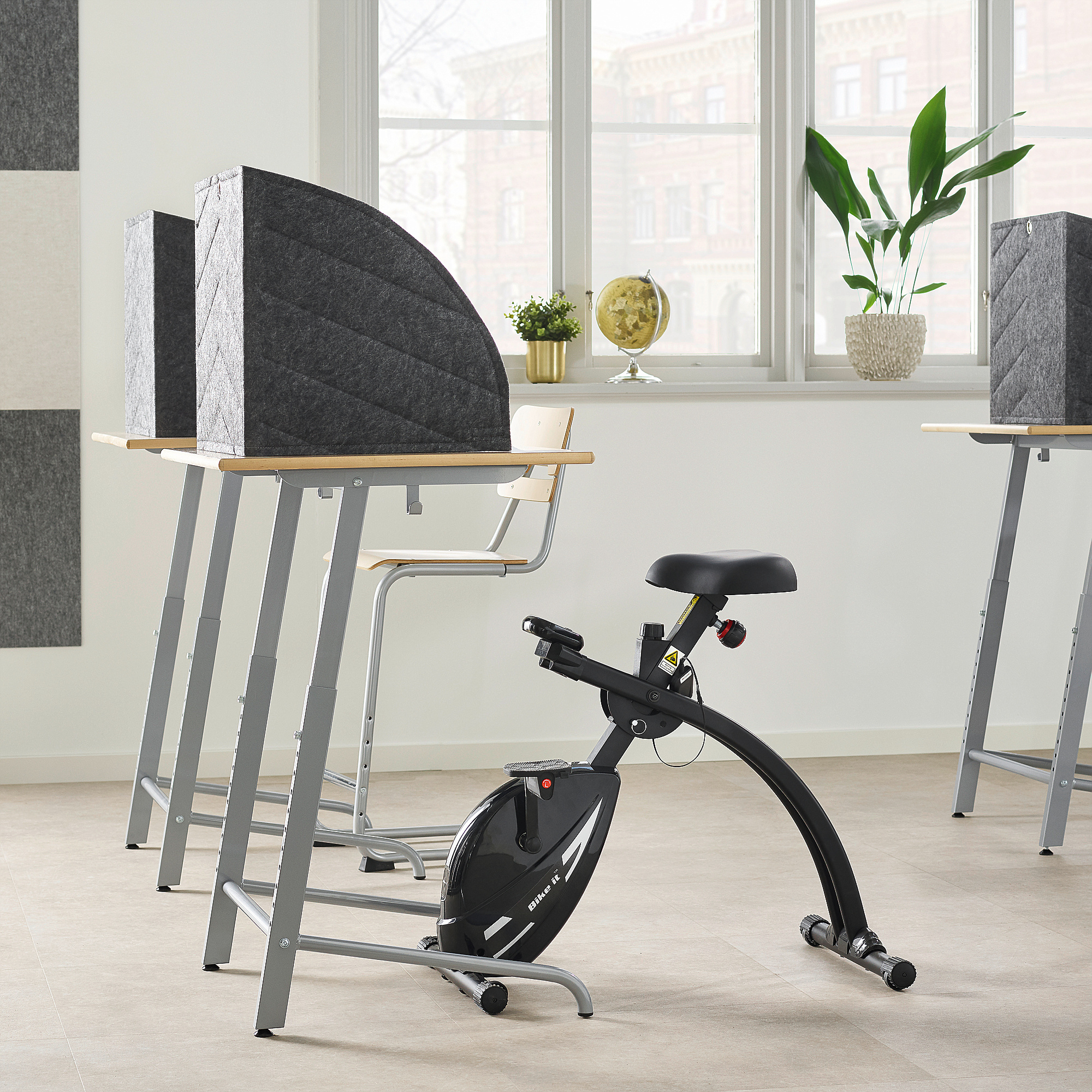 Standing desk hot sale exercise bike