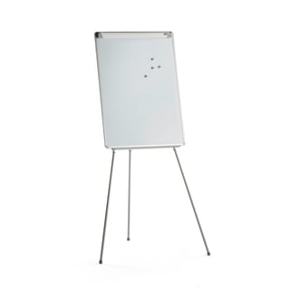 Flipoverstativ LUCIE, magnetisk whiteboard, melamin