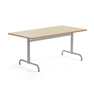 Table PLURAL, 1400x800x720 mm, linoleum top, beige, silver