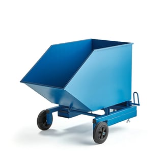 Pojízdný výklopný kontejner STACK, 300 l, modrý