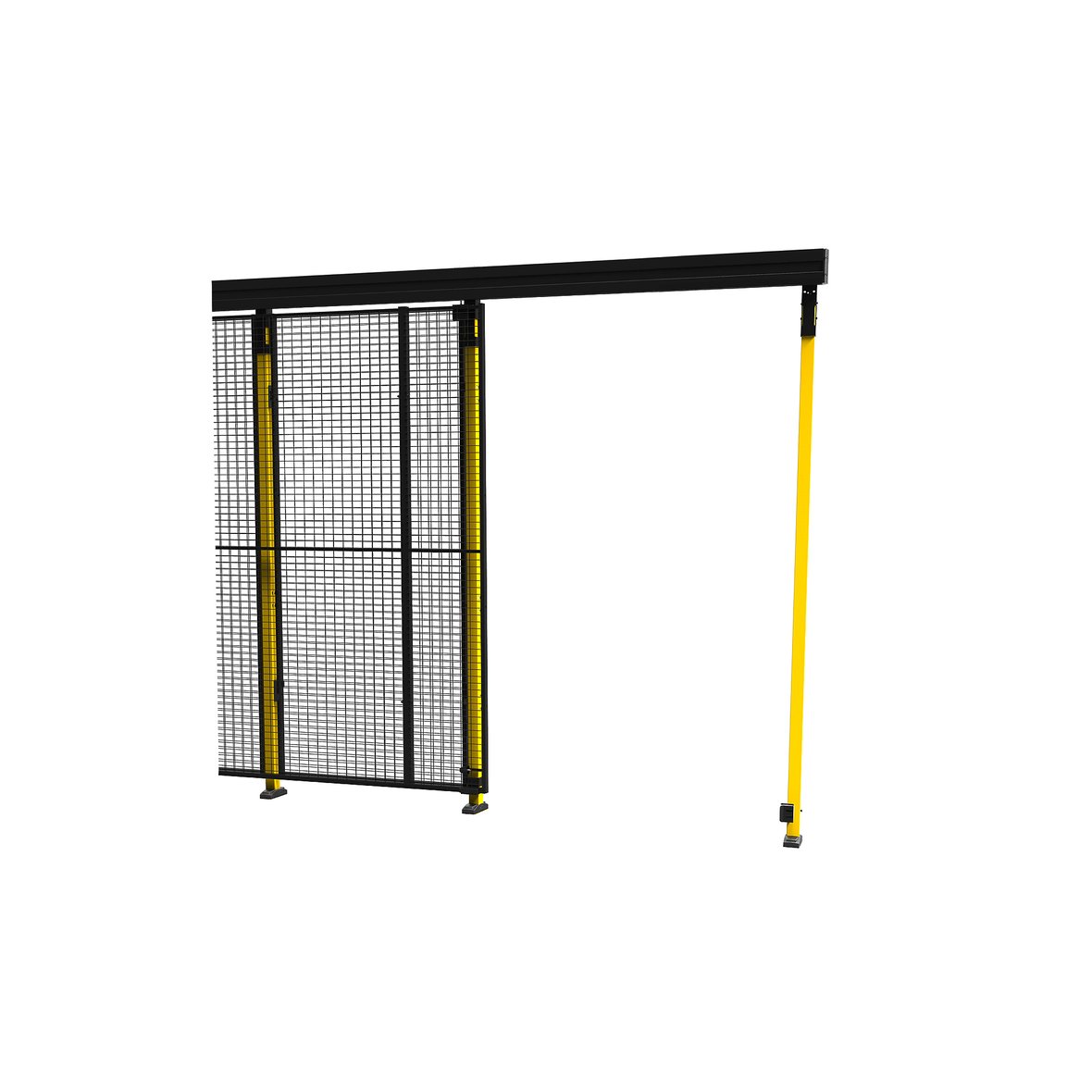 Sliding door XGUARD incl. uprights and mesh, 2300x1400 mm AJ Products