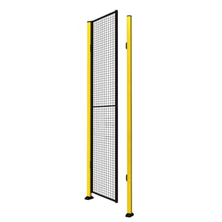 Single door X-GUARD incl. uprights and mesh, without frame, 2000x900 mm