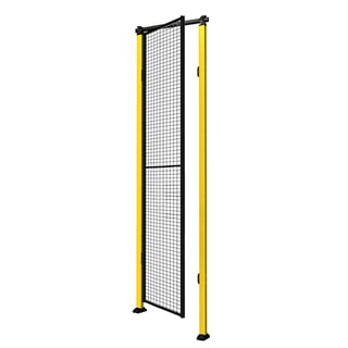 Single door X-GUARD incl. uprights and mesh, with frame, 2000x900 mm