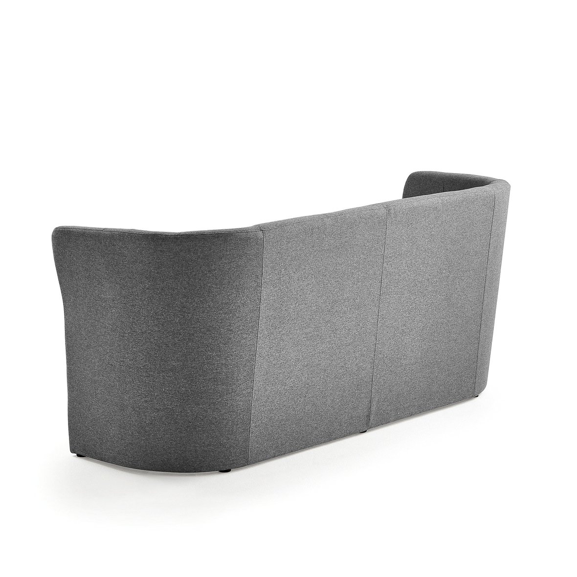 Club sofa CLOSE, 3 seater, dark grey fabric AJ Products
