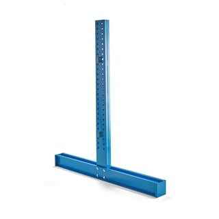 Dvostani stub za police za duge materijale, V 2432 mm, za nosače 1000 mm