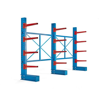 Heavy duty cantilever racking package EXPAND, 12 x 600 mm arms, 6000 kg