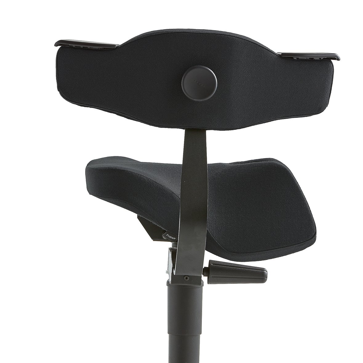 Sadelstol EPSOM med ryggstøtte og gyngefunksjon, svart AJ Produkter