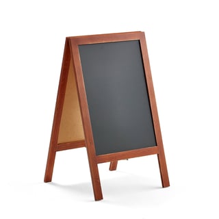 Foldable chalkboard with wooden frame, 700x500 mm