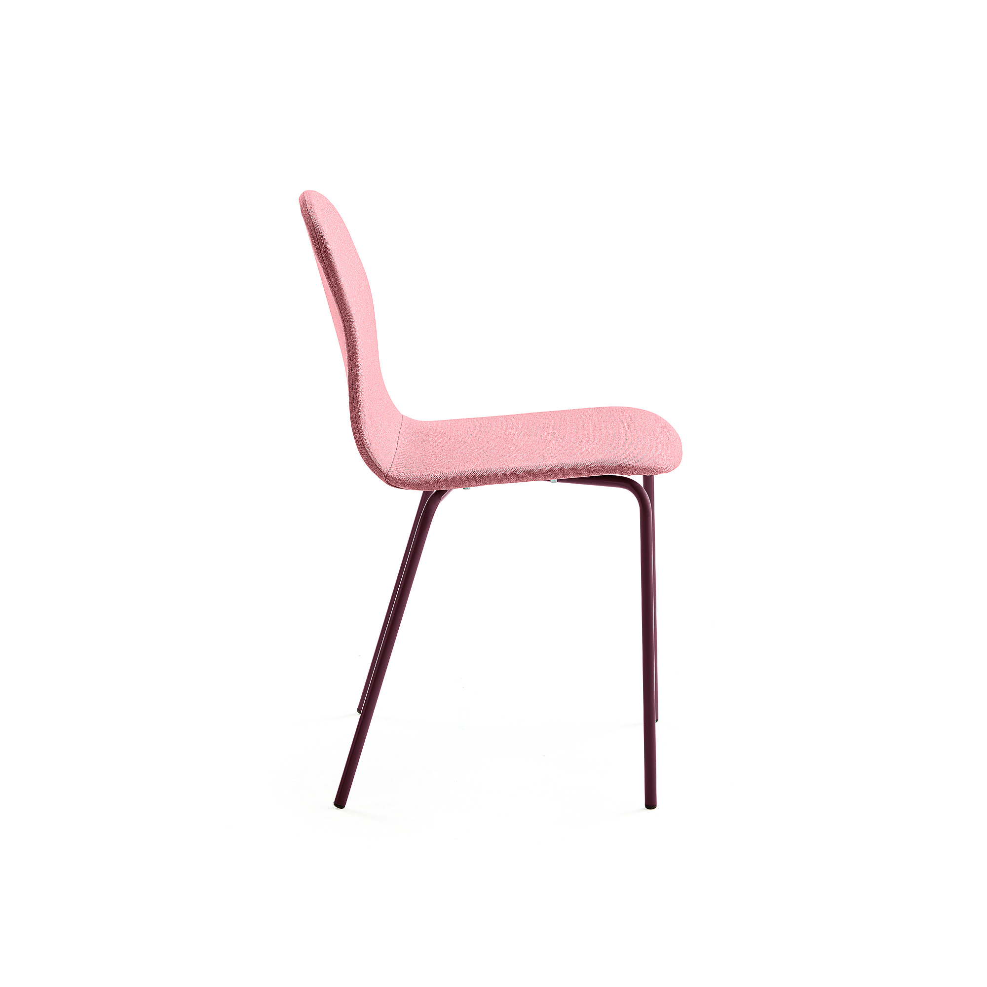 Chair GANDER 4 legs seat height 450 mm fabric autumn red AJ