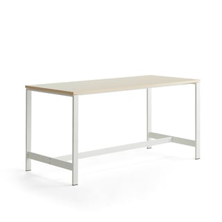 Pöytä VARIOUS, 1800x800x900 mm, valkoinen, koivu