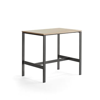 Table VARIOUS, 1200x800x1050 mm, black, oak