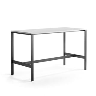 Tisch VARIOUS, 1800 x 800 x 1050 mm, weiß/schwarz