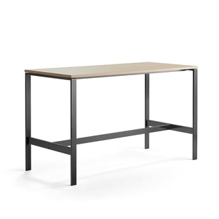 Table VARIOUS, 1800x800x1050 mm, black, oak