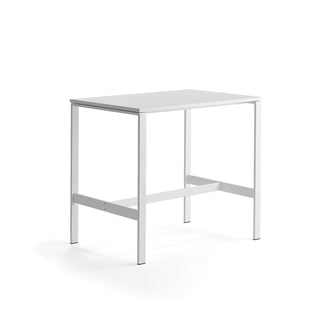 Pöytä VARIOUS, 1200x800x1050 mm, valkoinen, valkoinen