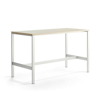 Stôl VARIOUS, 1800x800x1050 mm, biela, breza