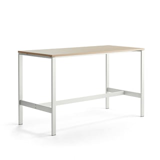 Konferencijski stol VARIOUS, 1800x800x1050 mm, bijela, hrast
