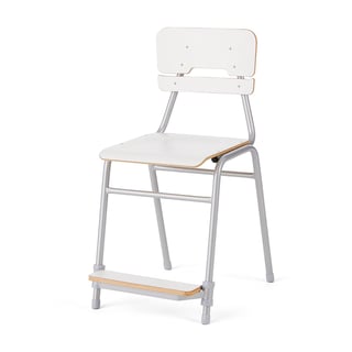 School chair ADDITO I, H 500 mm, white