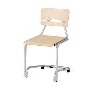 Classroom chair DOCTRINA, H 450 mm, birch