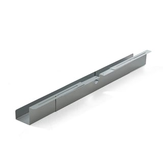 Adjustable cable tray, 920-1500x120x115 mm, silver
