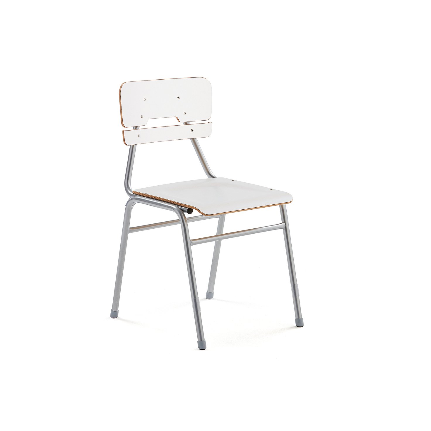 School chair ADDITO II, H 450 mm, white AJ Products