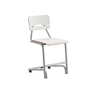 Classroom chair DOCTRINA, H 500 mm, white