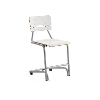 Školní židle DOCTRINA, výška 500 mm, bílá