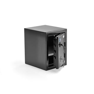 Bezpečnostná skrinka CONTAIN, mechanický zámok, 450x350x400 mm, čierna