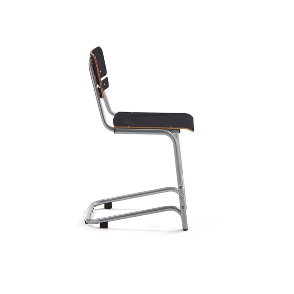 Classroom chair DOCTRINA, H 500 mm, black AJ Products