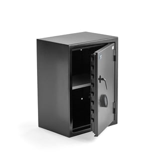 Bezpečnostní skříň CONTAIN, elektronický kódový zámek, 750x550x400 mm, černá