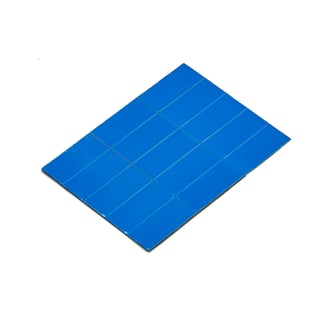 Magnetni trakovi za suho brisanje, 22x50 mm, modri