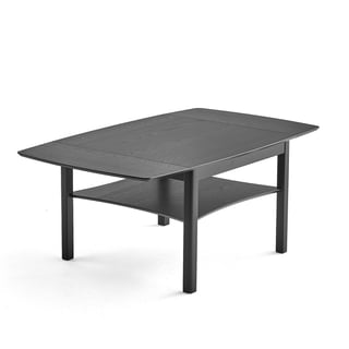 Folding coffee table MARATHON, 1350x800 mm, black stained oak