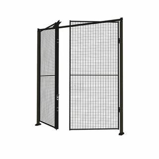 Double door X-STORE with panels + uprights, 2300x2000 mm, padlock fitting