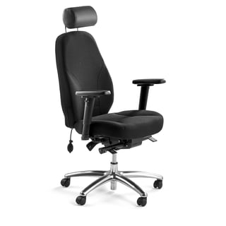 Office chair KINGSBURY, black fabric
