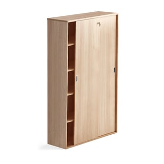 Liugustega kapp MODULUS XL, lukustatav, 1200 x 2000 mm, tamm