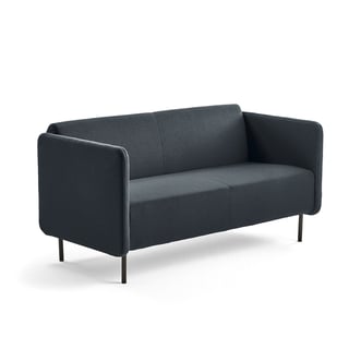 Sofa 2-osobowa CLEAR, tkanina, antracyt