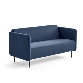Sofa CLEAR, 2,5-personers, stof, marineblå