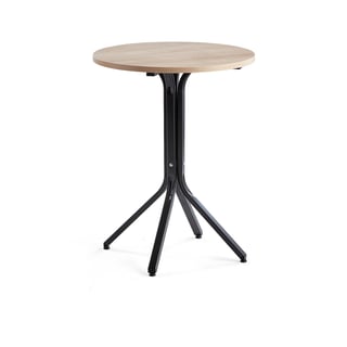 Table VARIOUS, Ø700x900 mm, black, oak