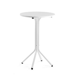 Table VARIOUS, Ø700x1050 mm, white, white