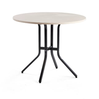 Stôl VARIOUS, Ø1100x900 mm, čierna, breza