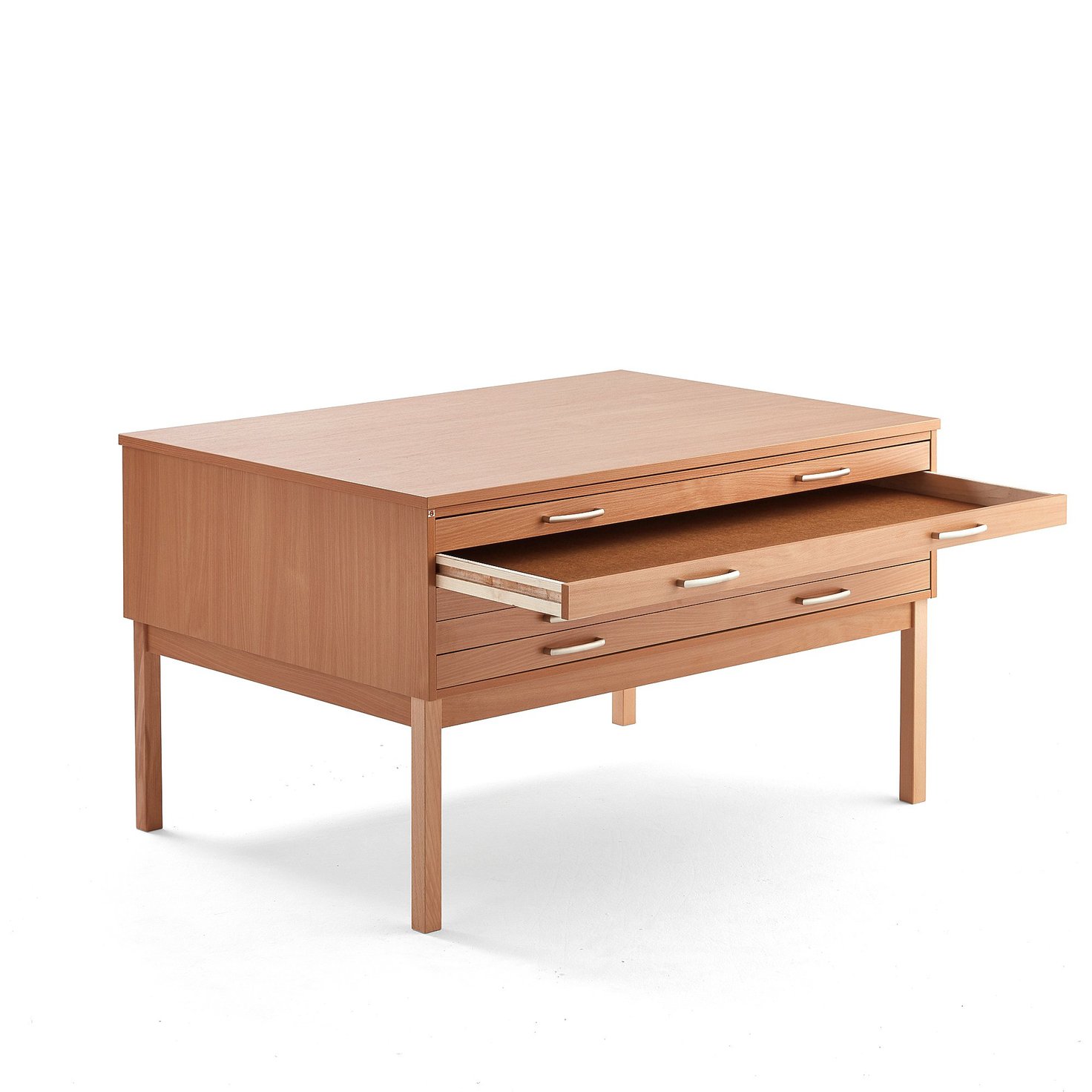 Complete drawing SKETCH, 5 drawers, A0, beech laminate AJ